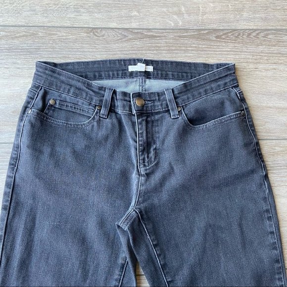 Eileen Fisher Charcoal Grey Skinny Jeans - Picture 4 of 13